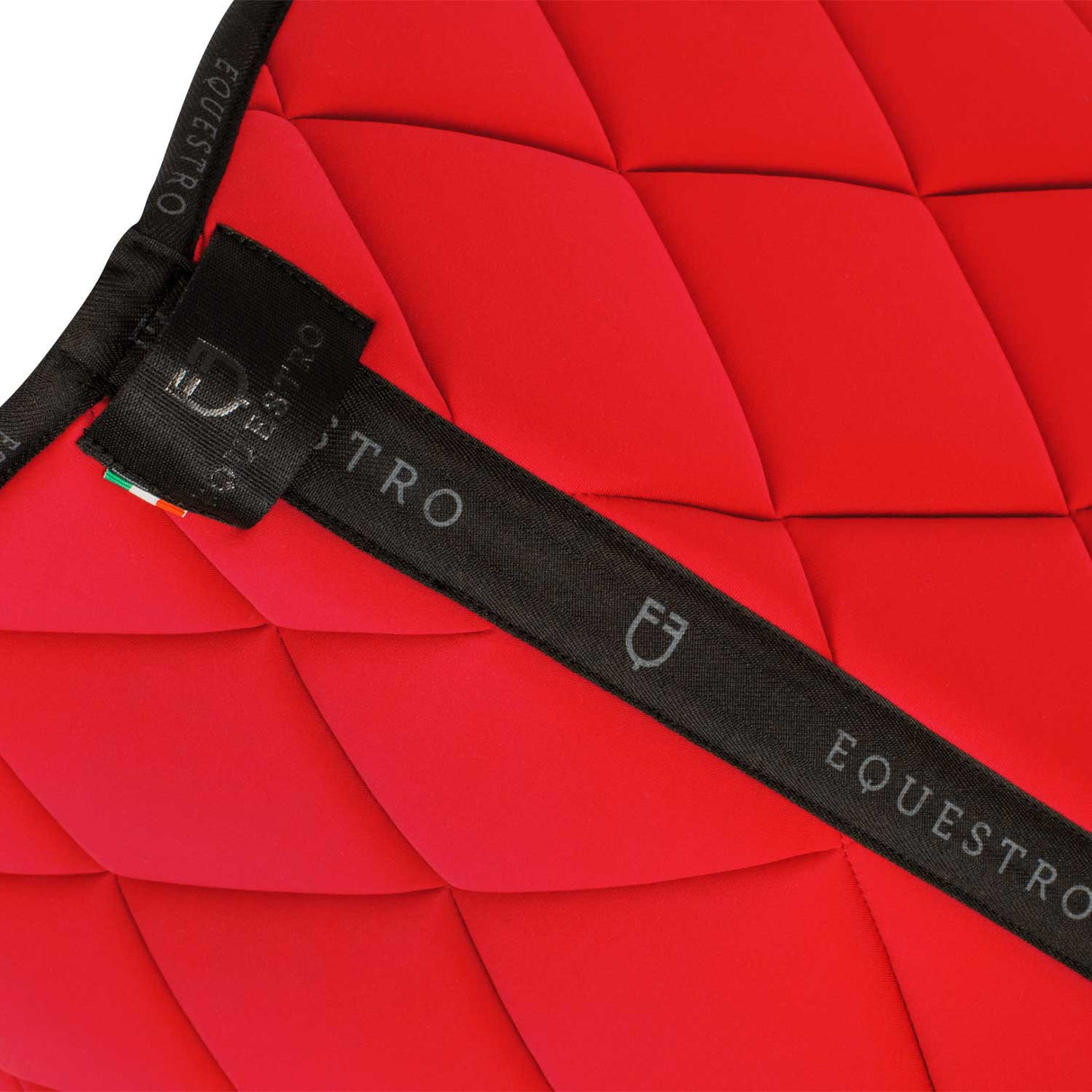 Dressage saddle pad technical fabric with logo