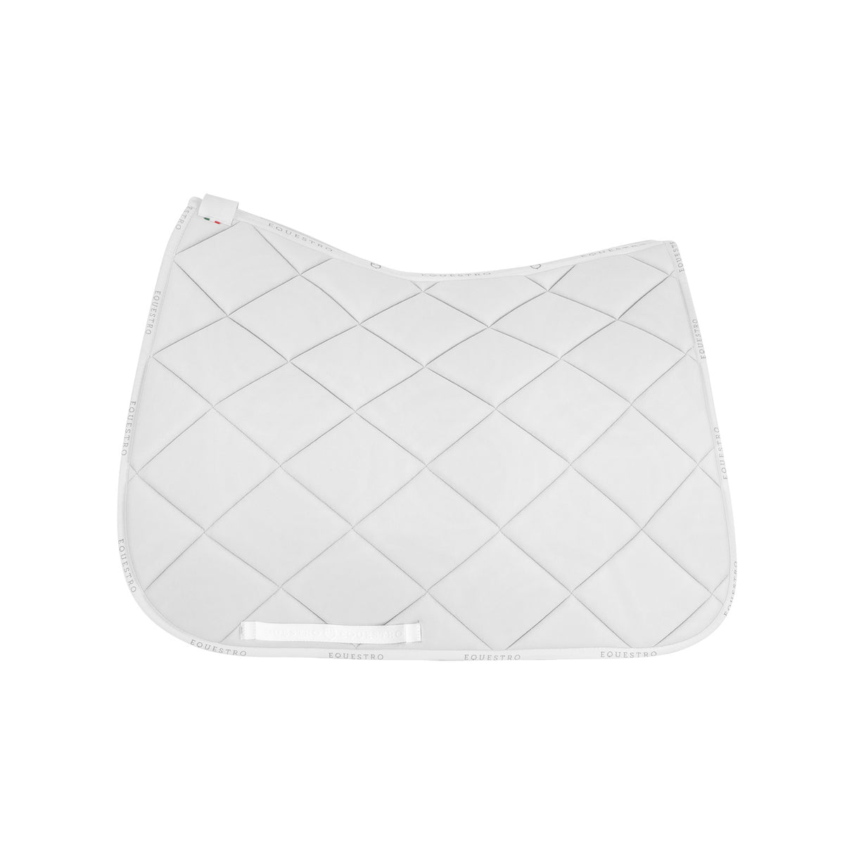 Equestro Dressage Saddle Pad Technical Fabric #colour_white