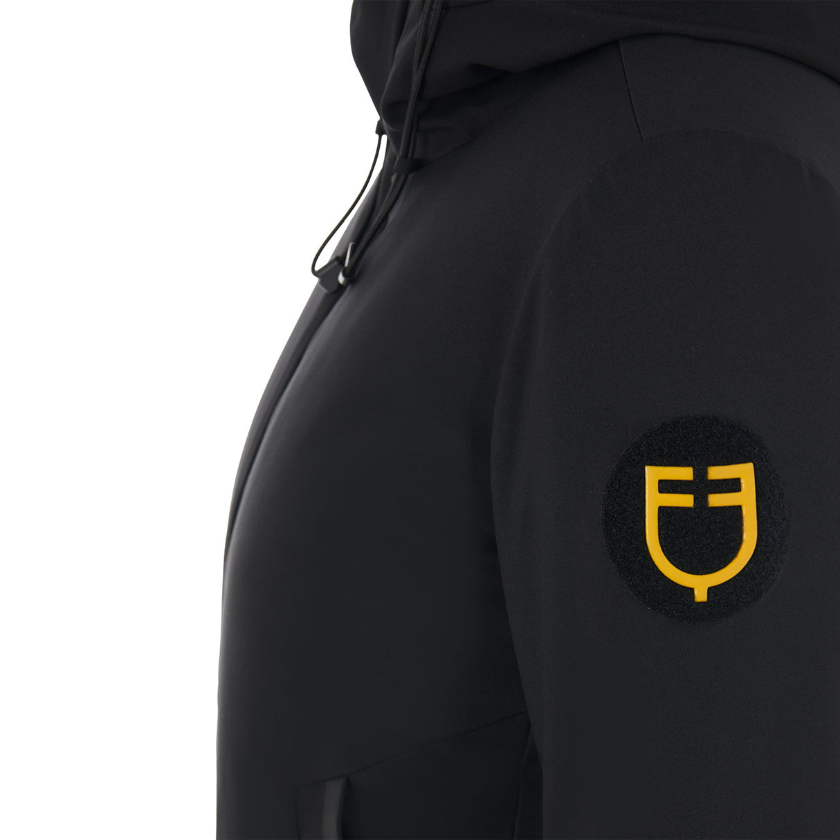 Equestro Unisex Kids Waterproof And Windproof Nylon Jacket #colour_black