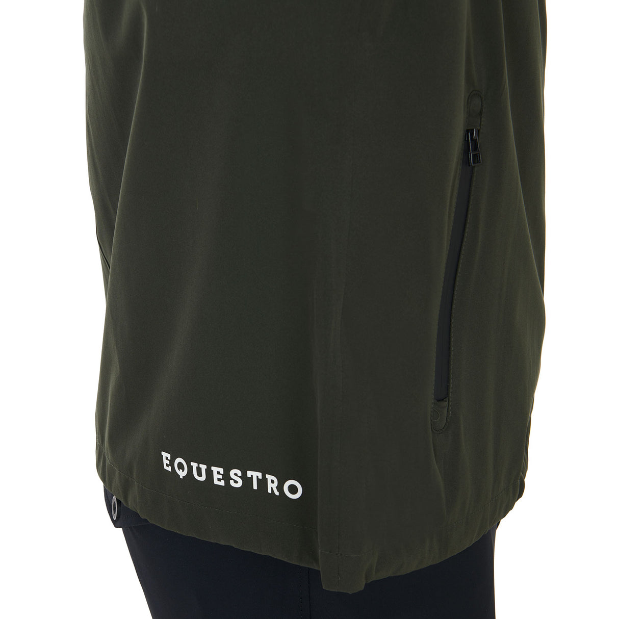 Equestro Men's Three-Layer Technical Raincoat #colour_green