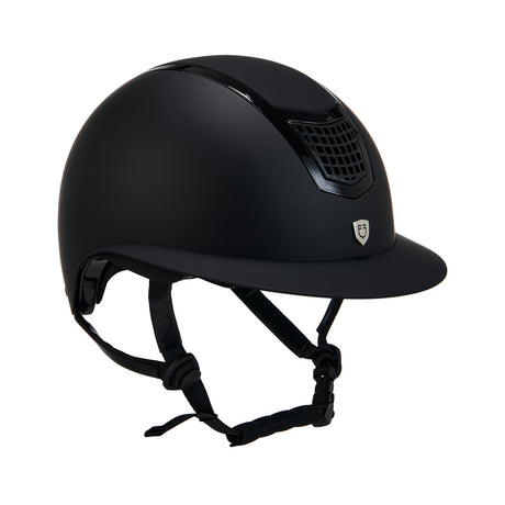 Equestro Ultra-Light Helmet In Resistant Matte Plastic En 1384-2023 Homologation #colour_black