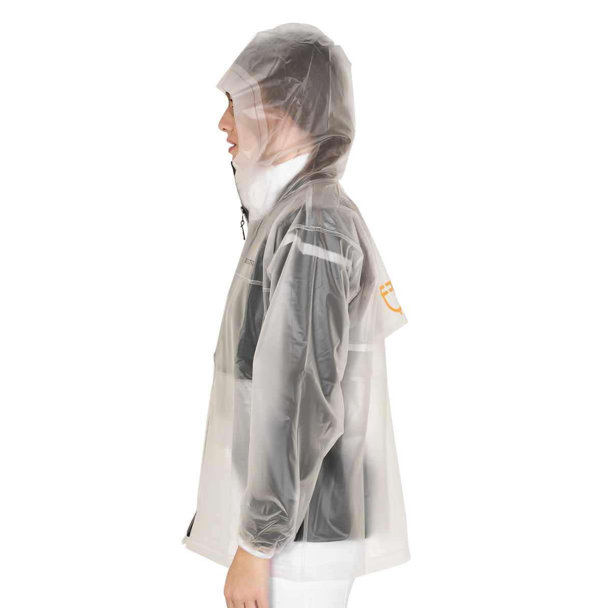 Equestro Unisex Basic Raincoat #colour_white