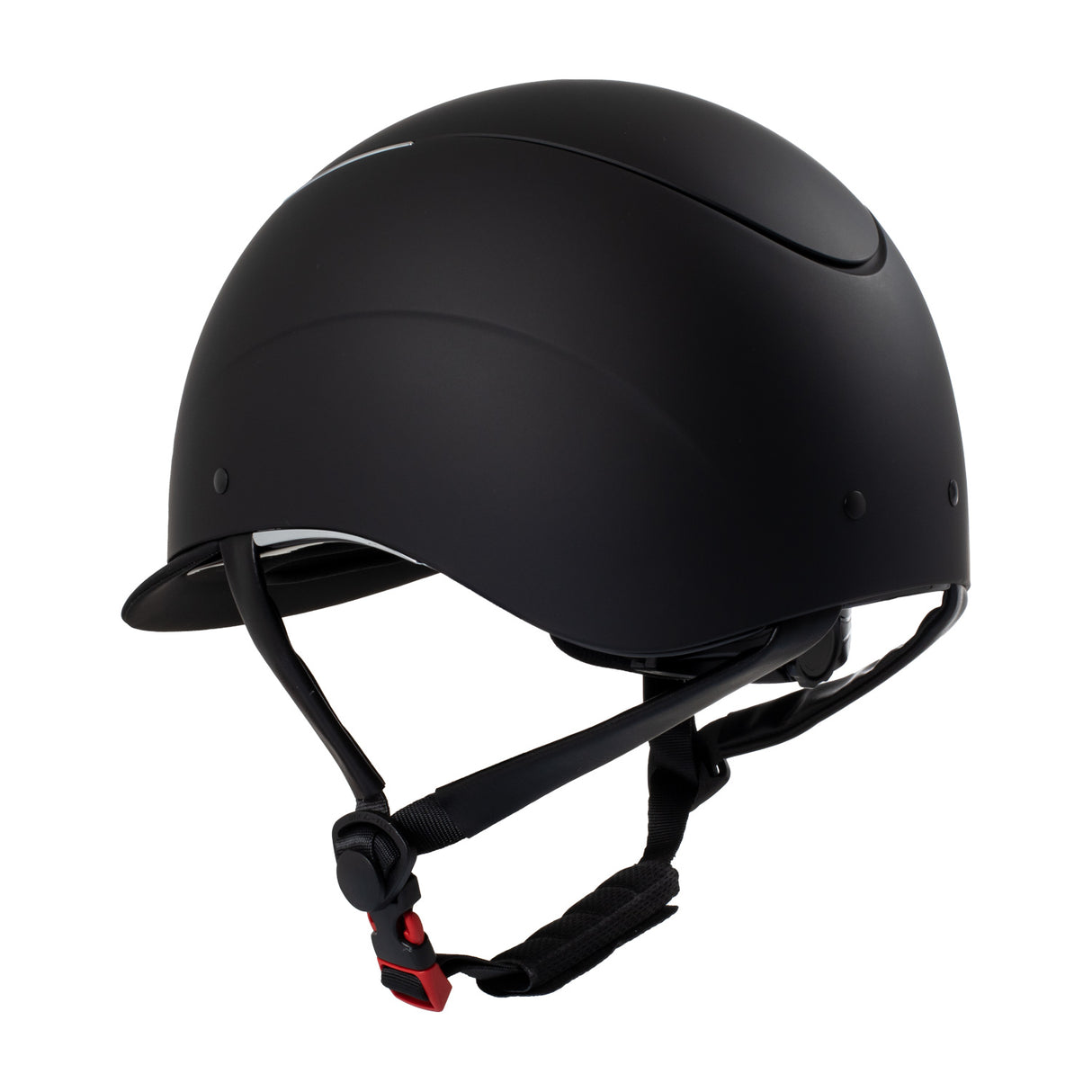 Equestro Unisex Helmet With Shiny Frame #colour_black-silver