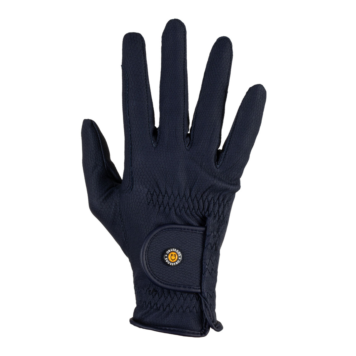 Equestro Unisex Gloves In Synthetic Leather With Tear-Away Closure #colour_blue