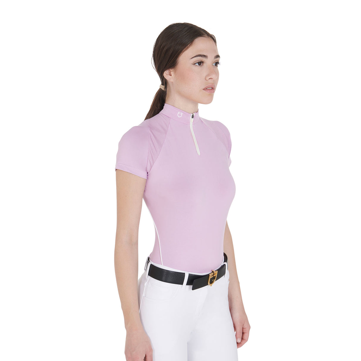 Equestro Women's Slim Fit Technical Training Polo Shirt