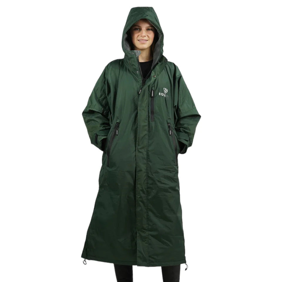 EQUIDRY Children's Thin Fleece Evolution #colour_black-forest-green