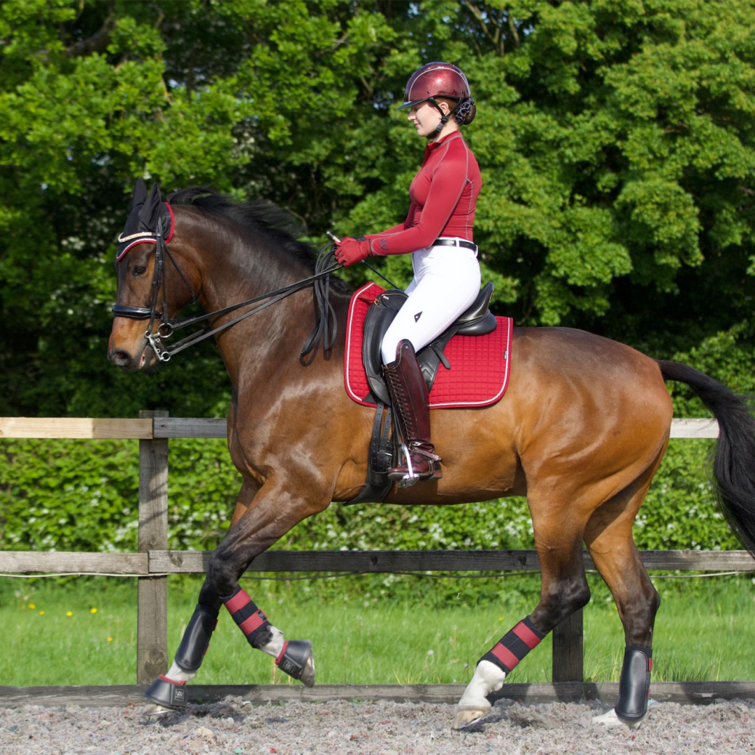Woof Wear Colour Fusion Dressage Saddlecloth #colour_shiraz