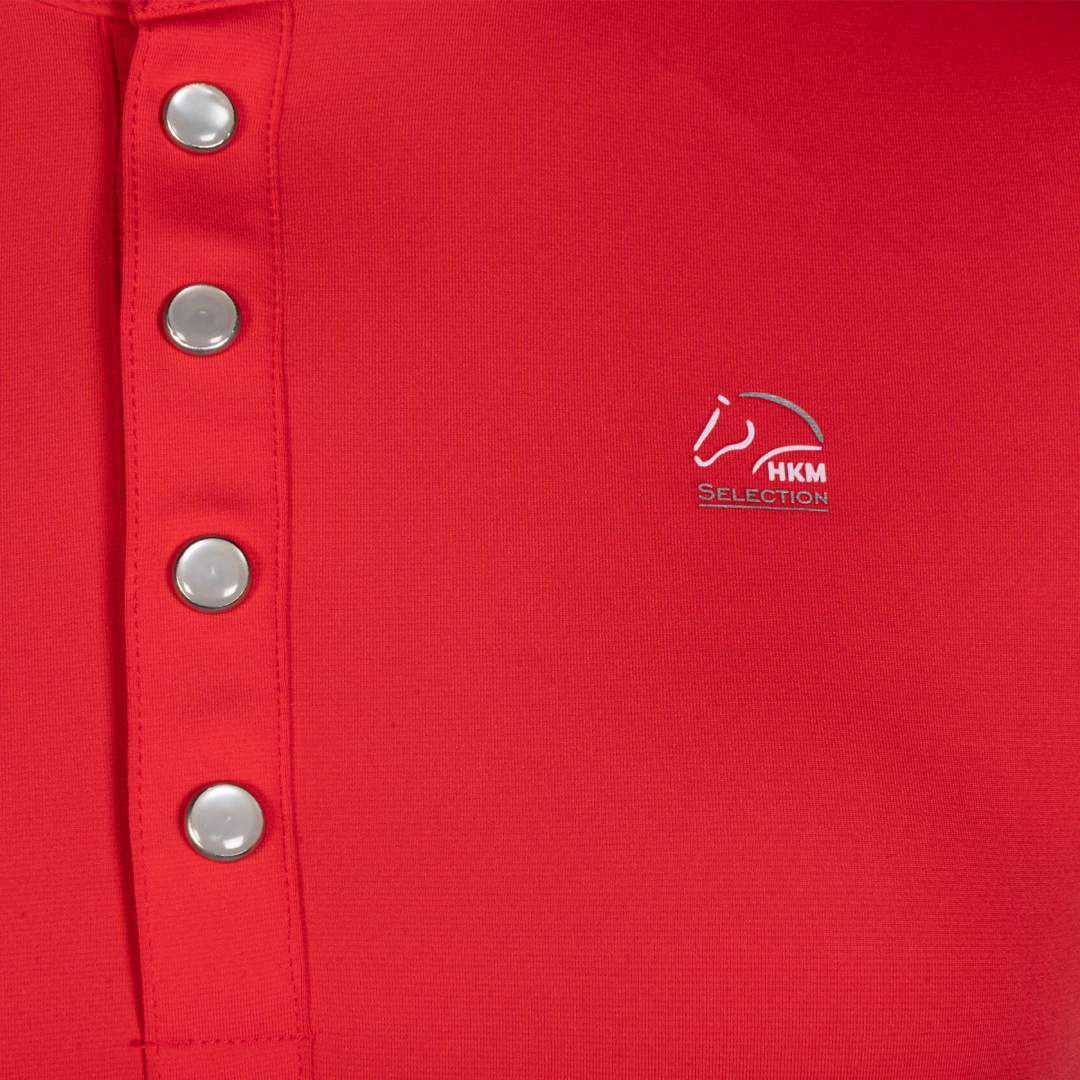 HKM Short Sleeve Functional Shirt -Aruba- #colour_red