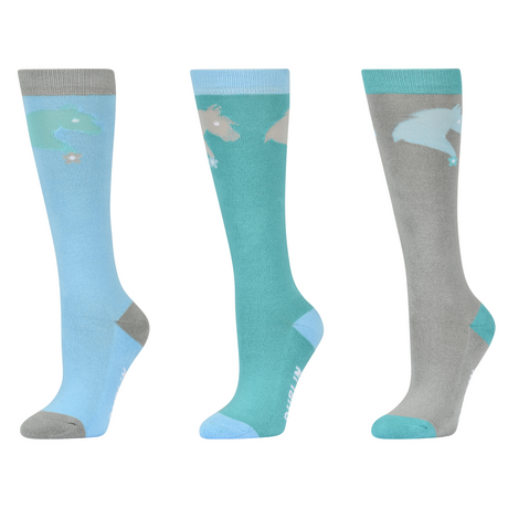 Dublin 3 Pack Socks Childs #colour_pony