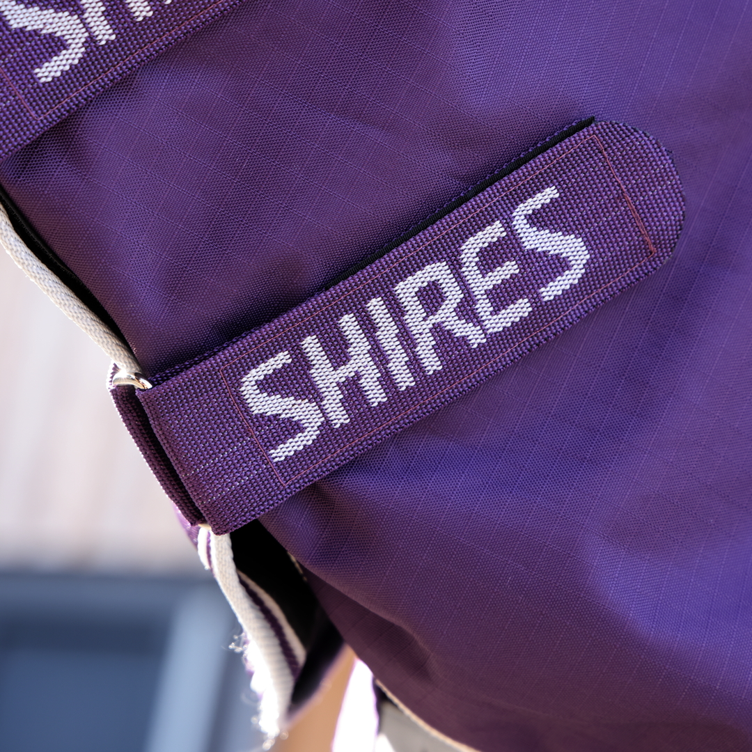 Shires Highlander Original 100g Combo Turnout Rug #colour_plum