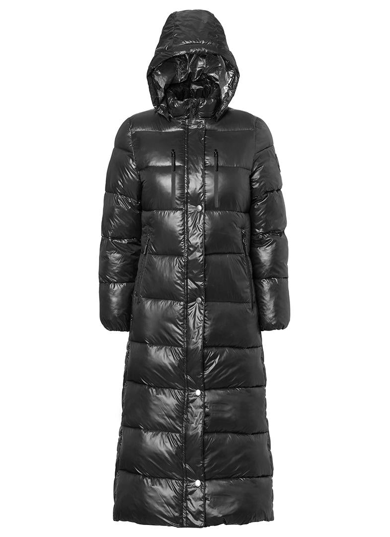 Mountain Horse Irma Long Coat #colour_black-glossy