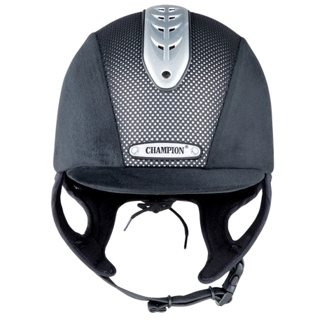 Champion Revolve X-Air Nova Peaked Helmet #colour_black-silver