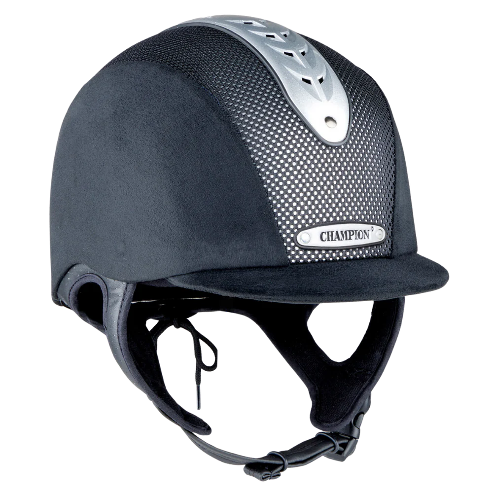 Champion Revolve X-Air Nova Peaked Helmet #colour_black-silver