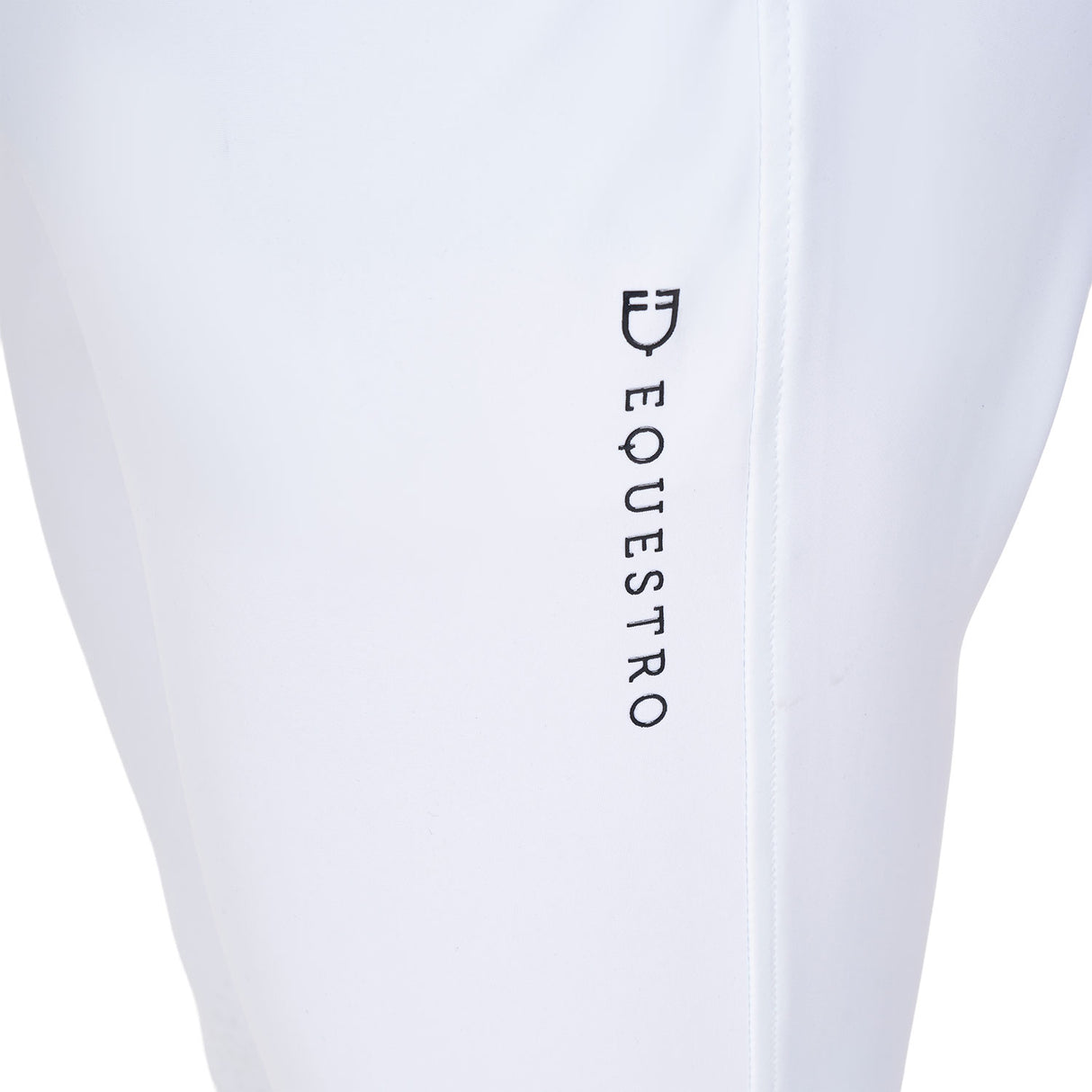Equestro Men's Full Grip Breeches Equestro X Fise #colour_white