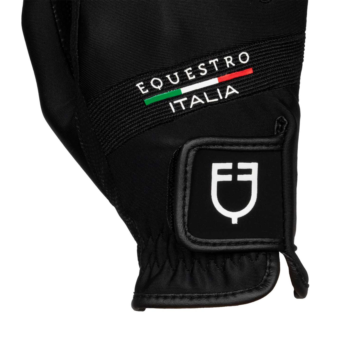 Equestro Gloves In Technical Fabric Equestro X Fise #colour_black