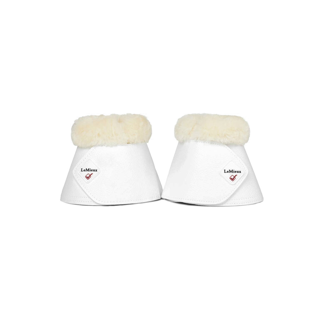 LeMieux Fleece Wrapround Over Reach Boots White