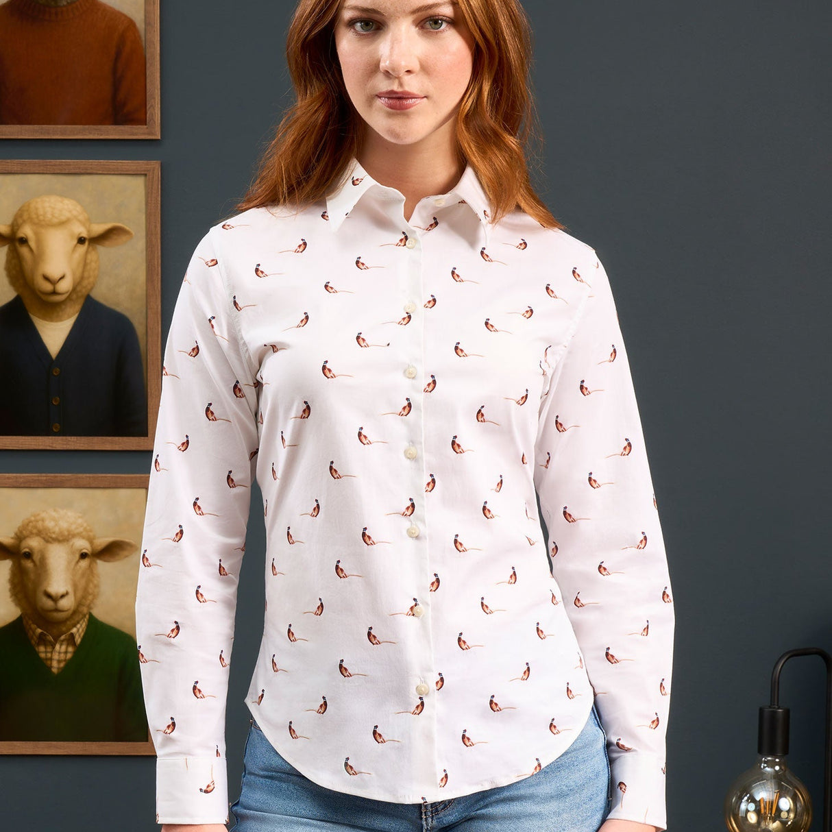 Alan Paine Ladies Lawen Printed Shirt