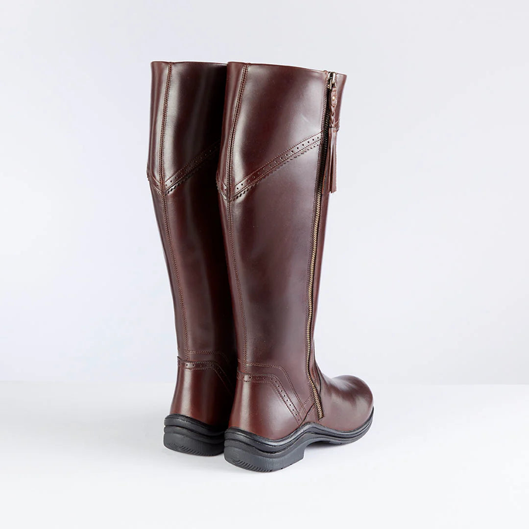 Toggi Rutland WIde Leg Country Boots #colour_mahogany