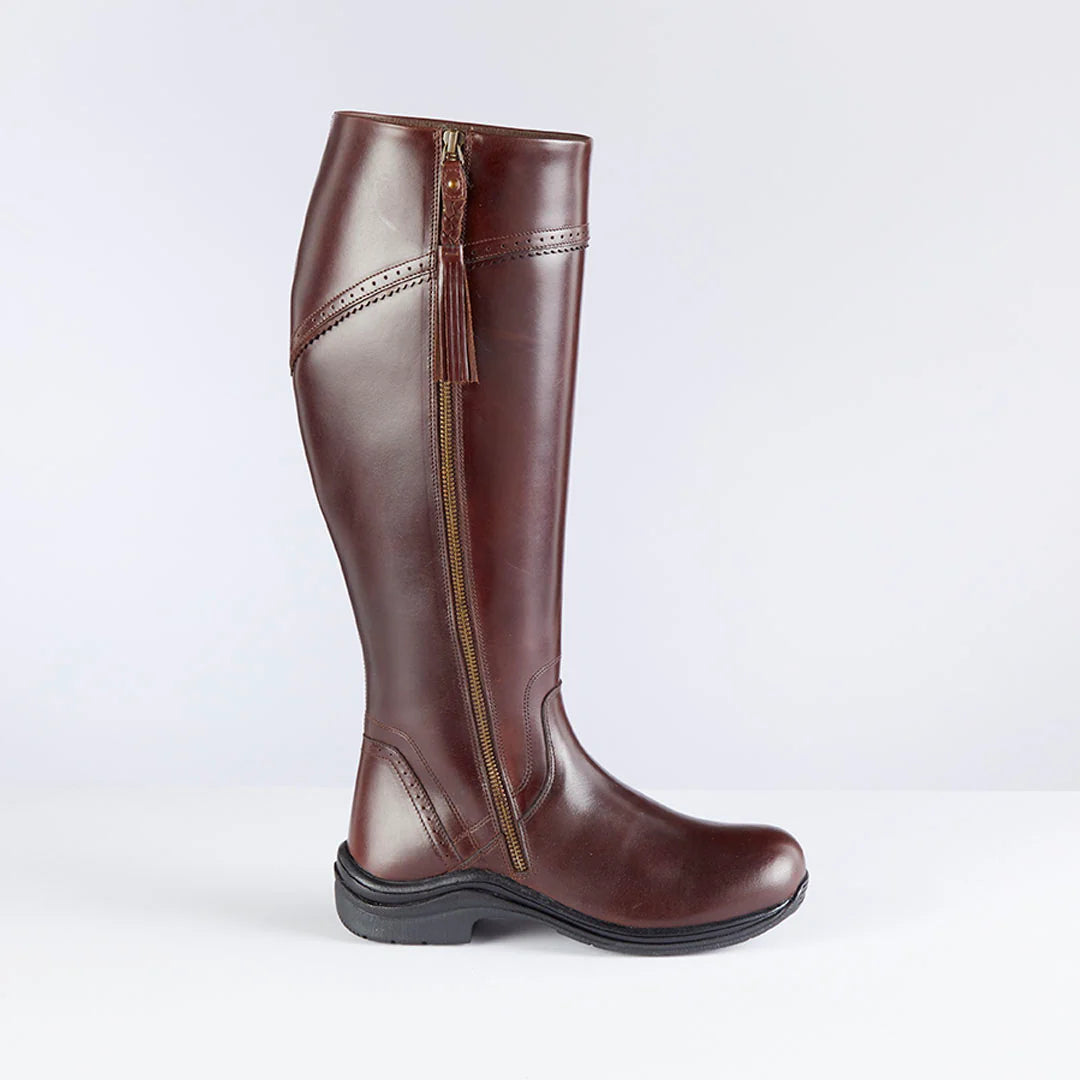 Toggi Rutland WIde Leg Country Boots #colour_mahogany