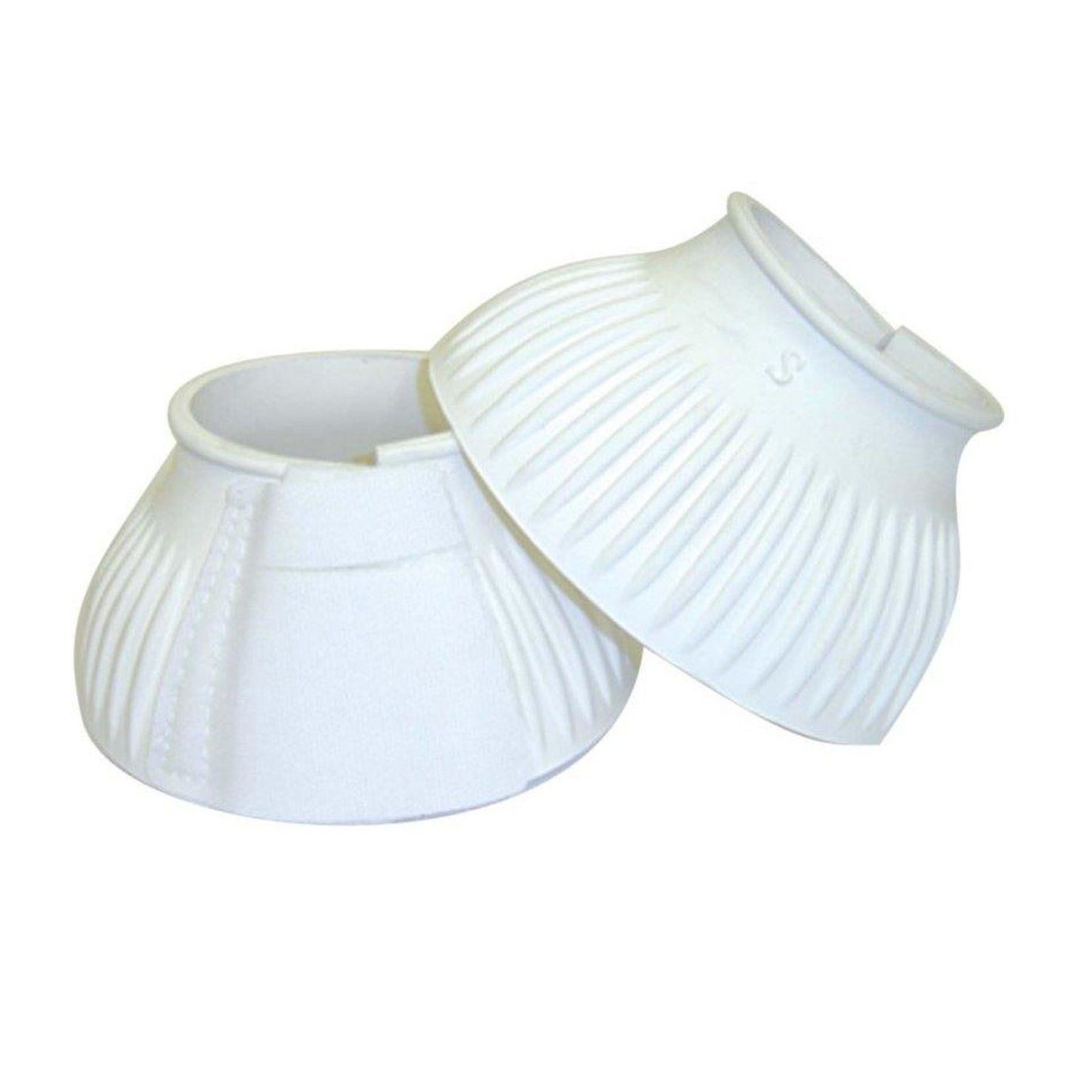 Mackey Ribbed Bell Boots With Touch Tape #colour_white