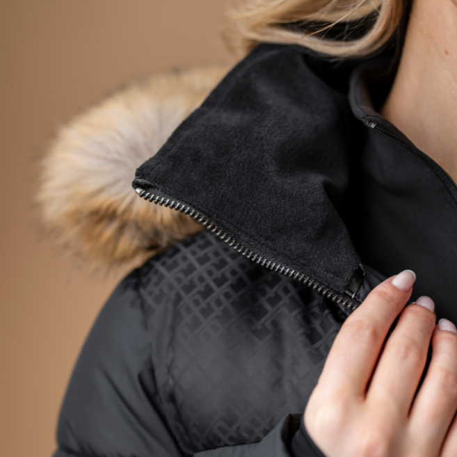 Alessandro Albanese Nivia Ripstop Long Puffer Coat #colour_core-black