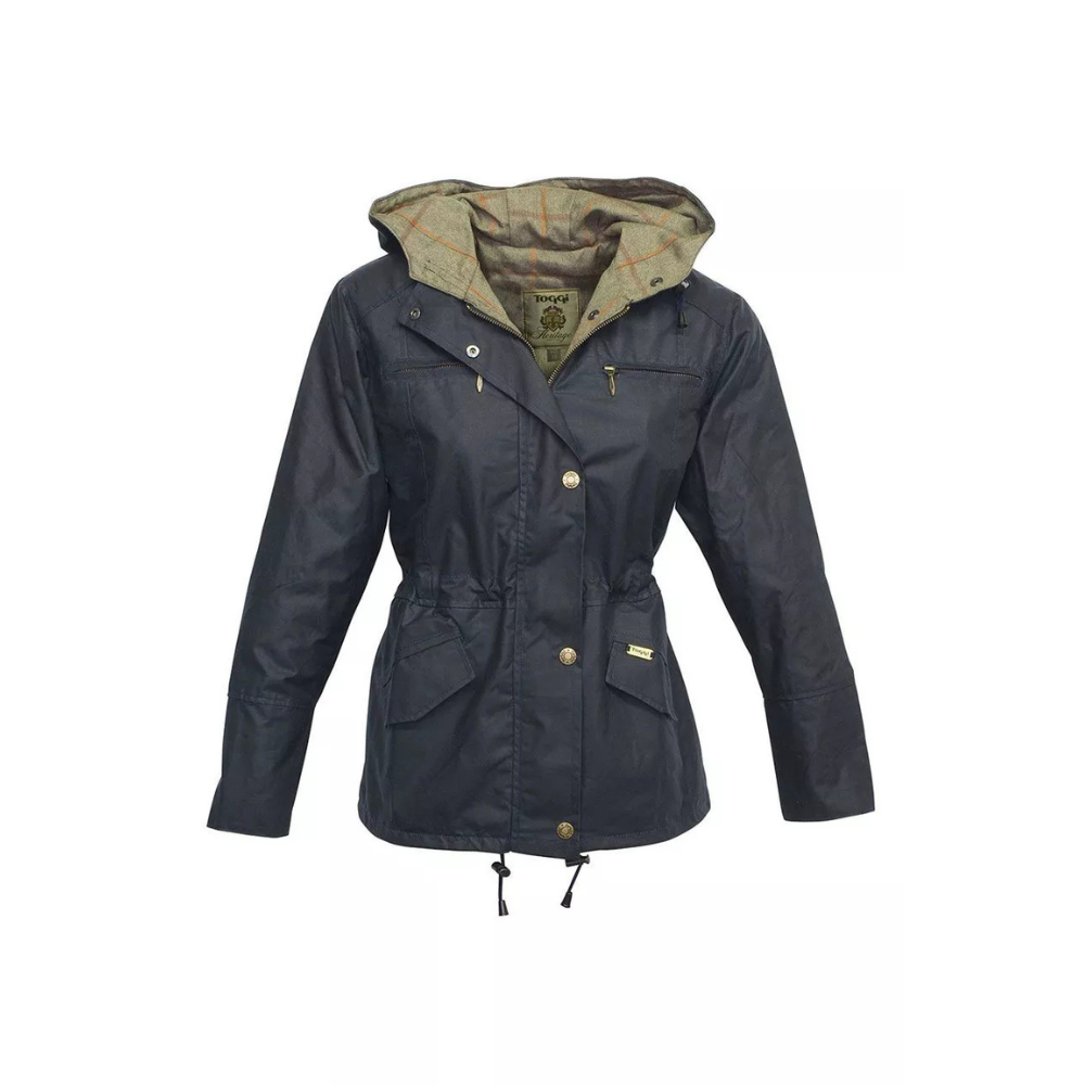 Toggi Ladies Ambia Wax Jacket #colour_navy