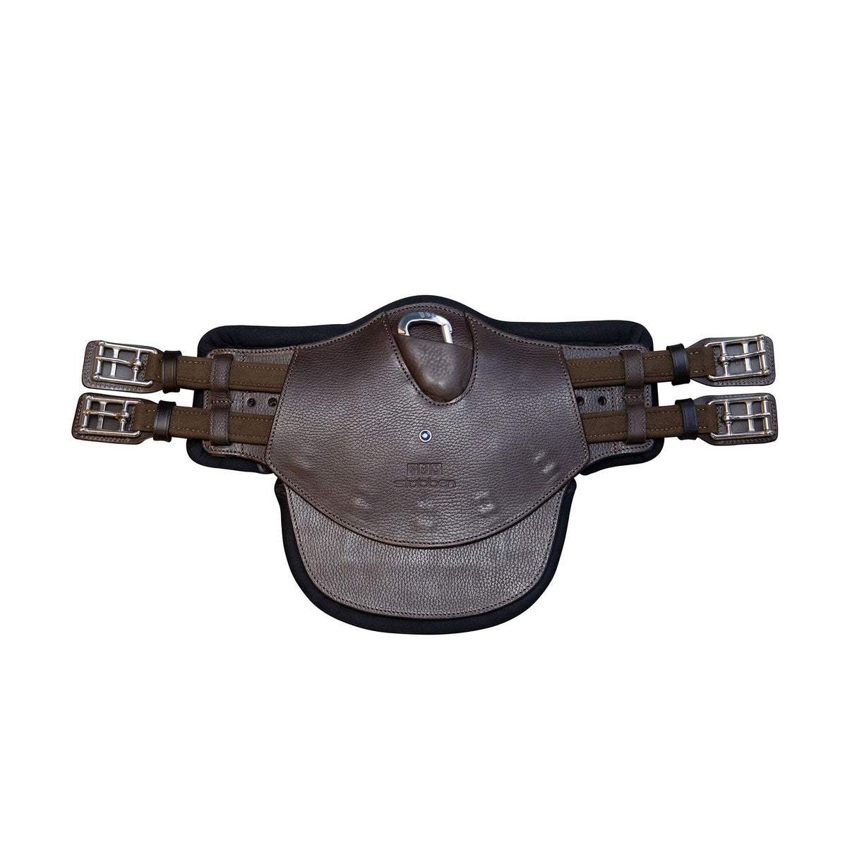 Stubben Equi-Soft® Belly Stud Girth with Cover - Ebony #colour_neoprene-black