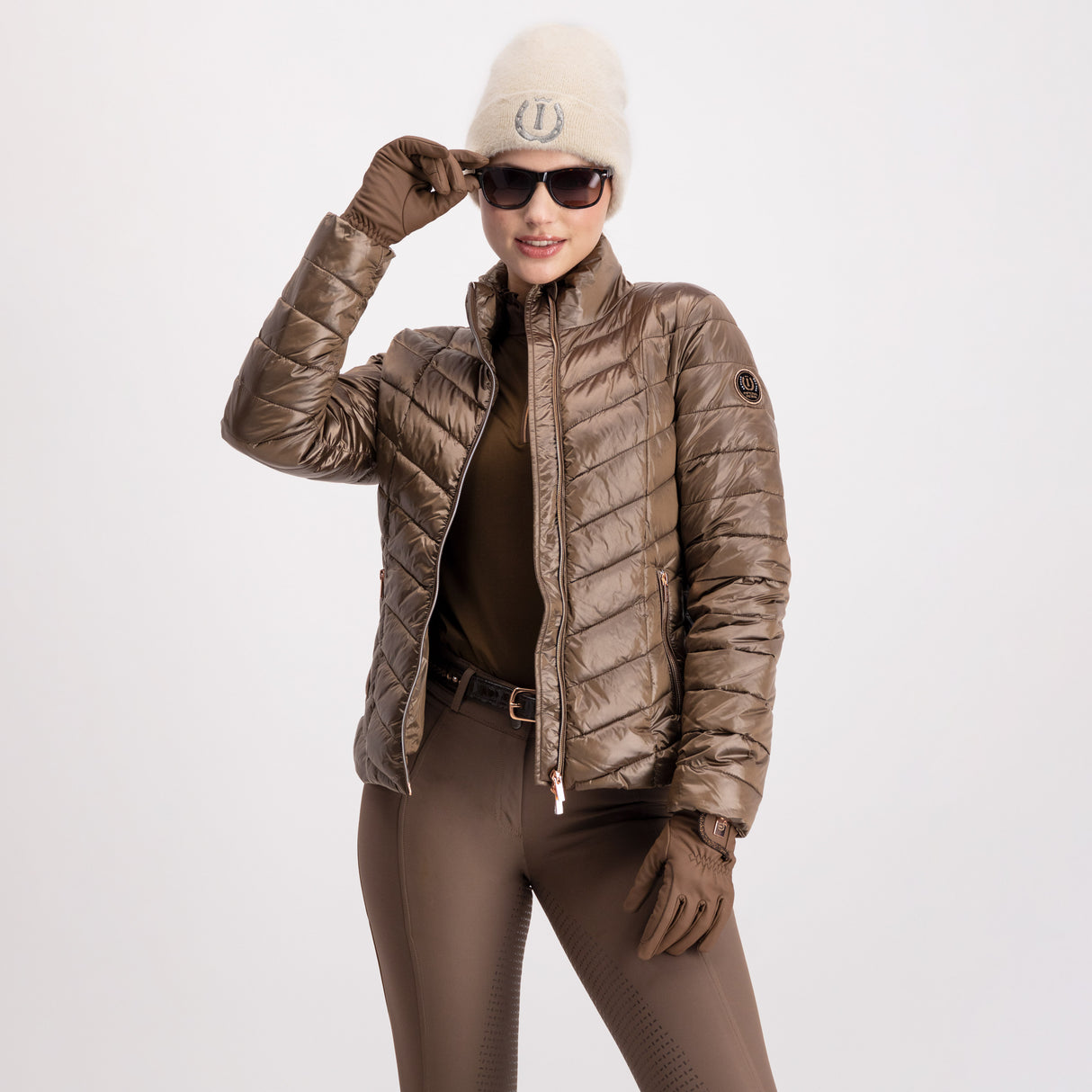 Imperial Riding Lady Dazzle Gloves #colour_brown