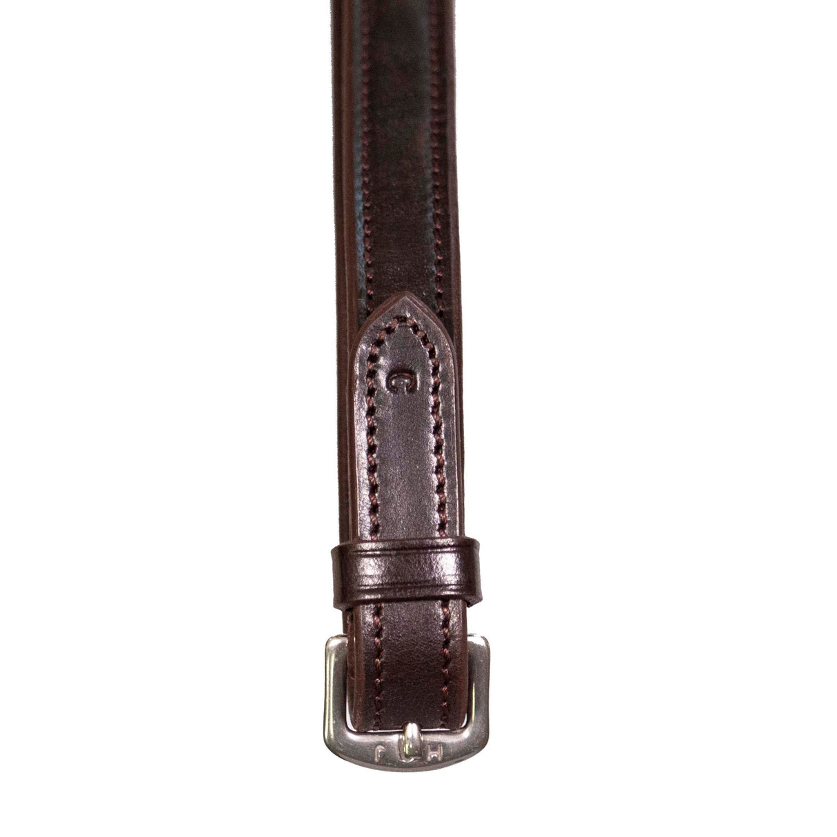 Henry James V-Grip Rubber Reins #colour_havana-brown