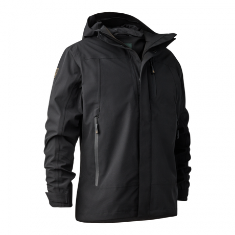 Deerhunter Sarek Shell Jacket with hood #colour_black