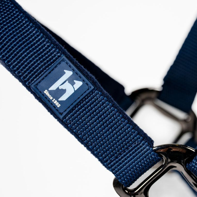 Horseware Ireland Newmarket Headcollar & Leadrope #colour_whitney-navy