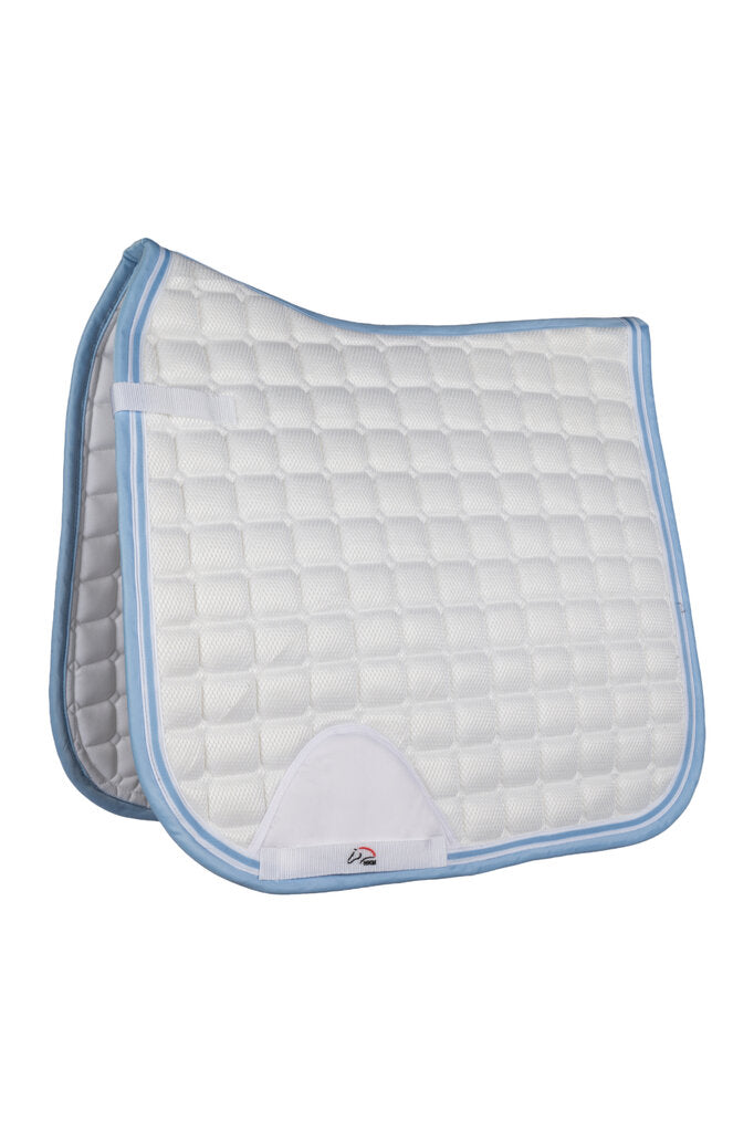 HKM Saddle Cloth -Airy Mesh #colour_white