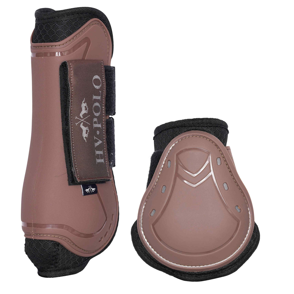 HV Polo Classic Tendon and Fetlock Boot Set #colour_espresso