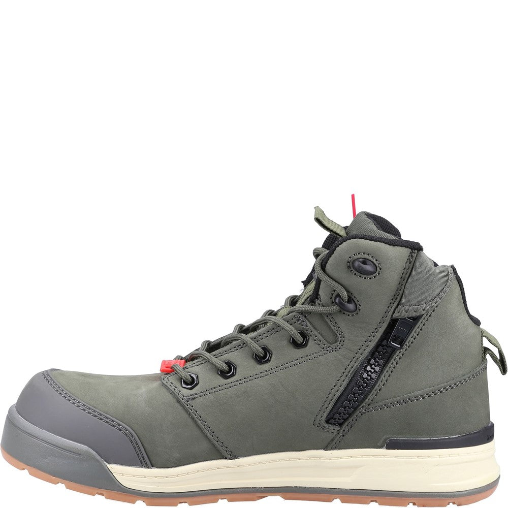 Hard Yakka 3056 Lace Zip Safety Boot #colour_olive