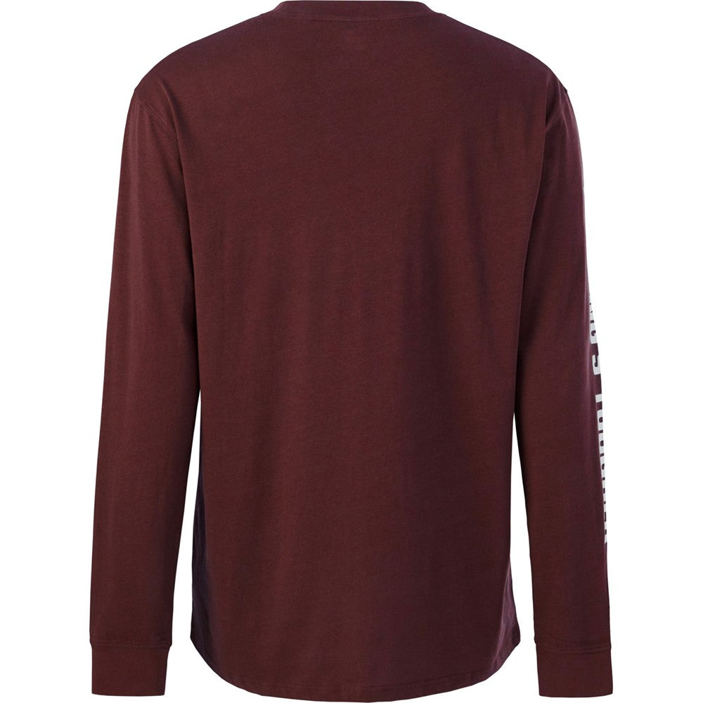 Hard Yakka Heritage Icon Long Sleeve Tee #colour_burgundy