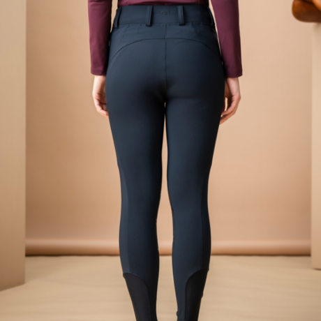 Alessandro Albanese Fina Knee Grip Brushed Hybrid Breech #colour_core-black