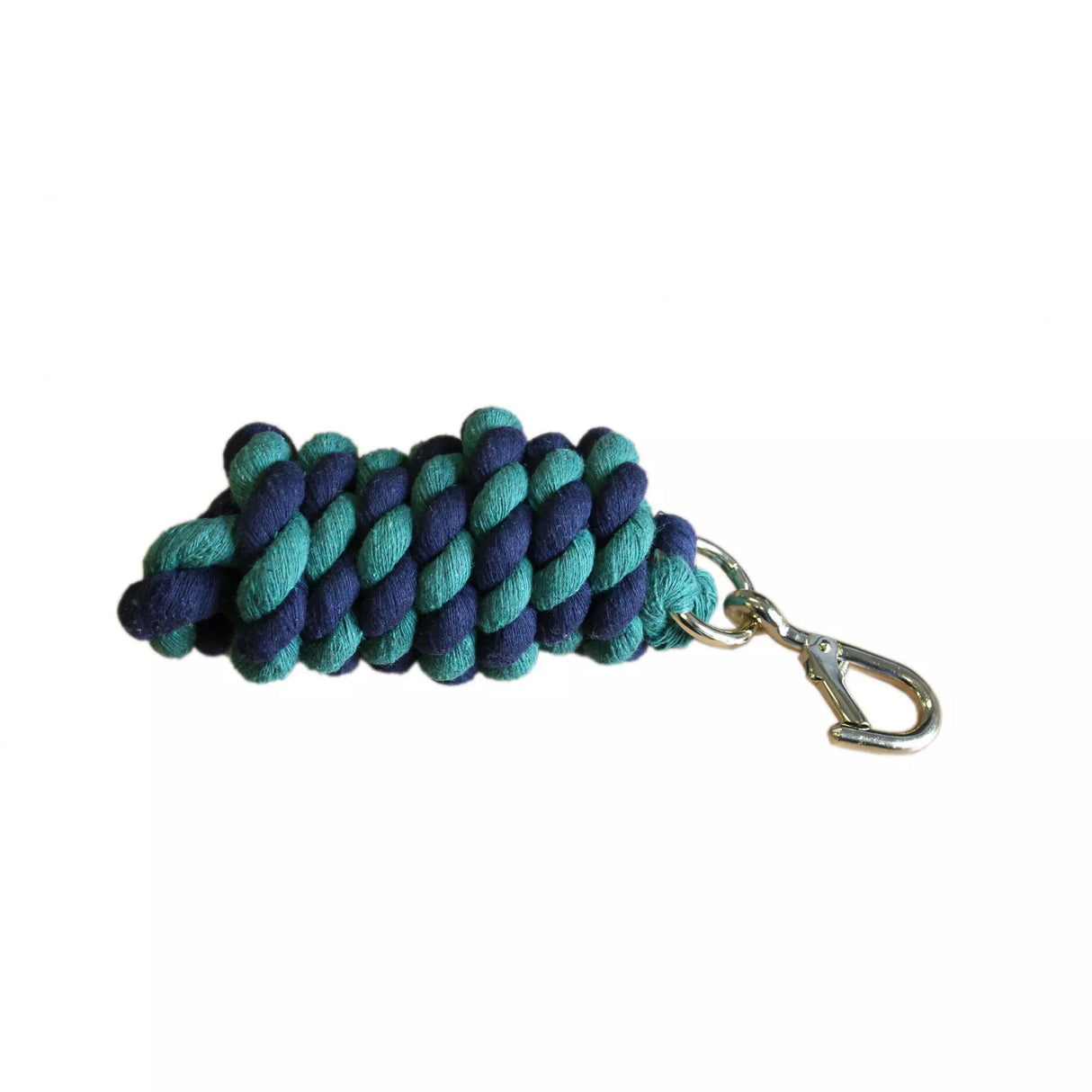 Mackey Cotton Walsall Clip Leadrope #colour_navy-green