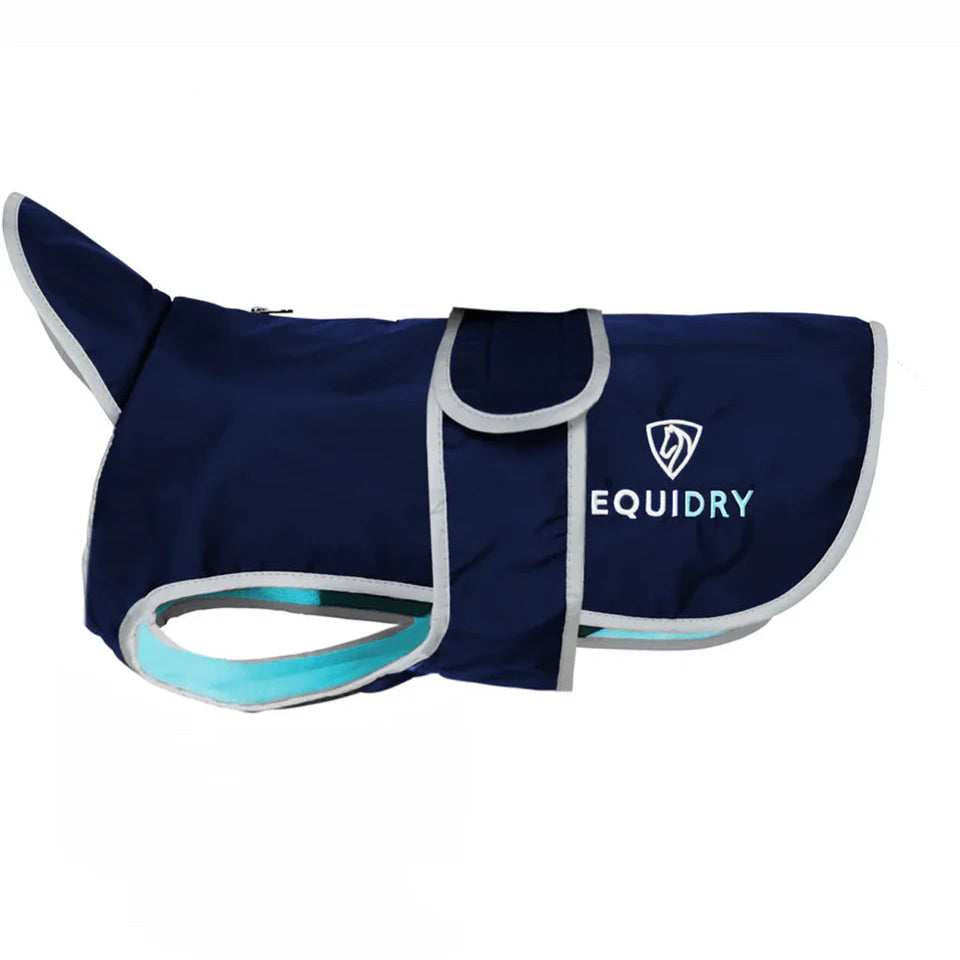 EQUIDRY Dog Coat #colour_navy-torquoise