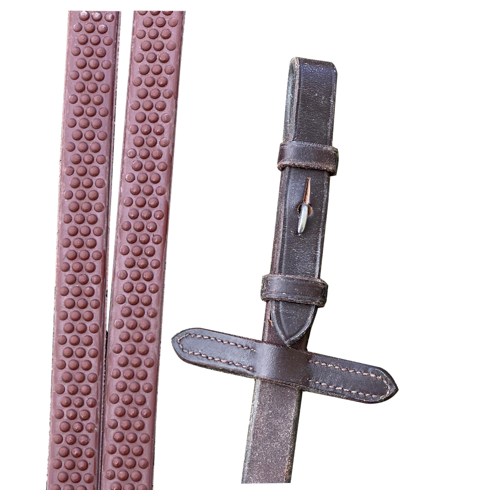 Mackey Legend Super Grip Reins #colour_brown