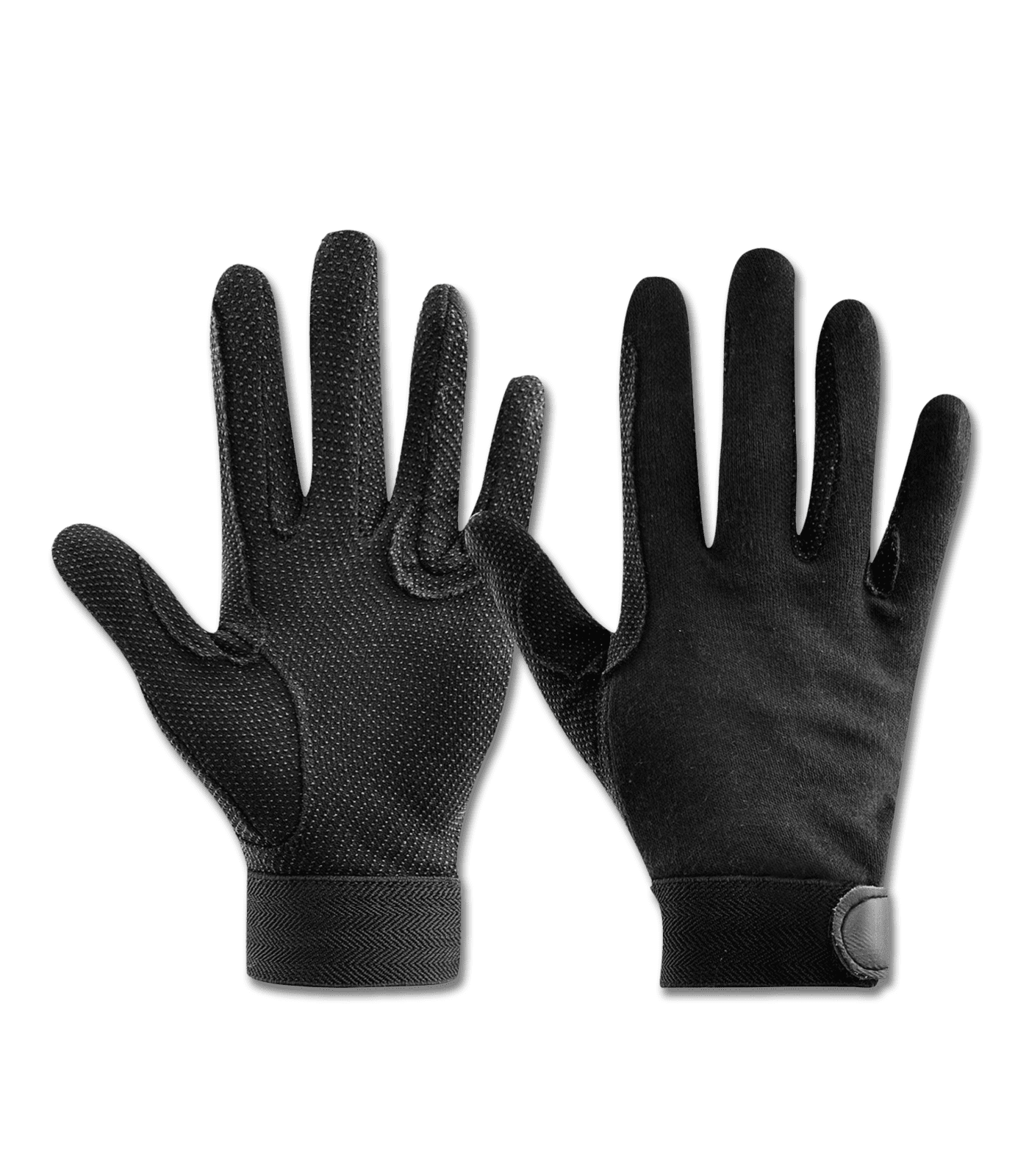 Equisential Cotton Riding Glove #colour_black