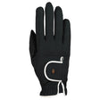 Roeckl Lona Riding Gloves #colour_black-white