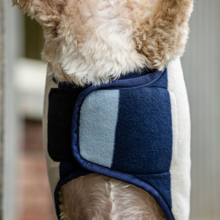 Horseware Ireland Newmarket Dog Fleece #colour_whitney-navy
