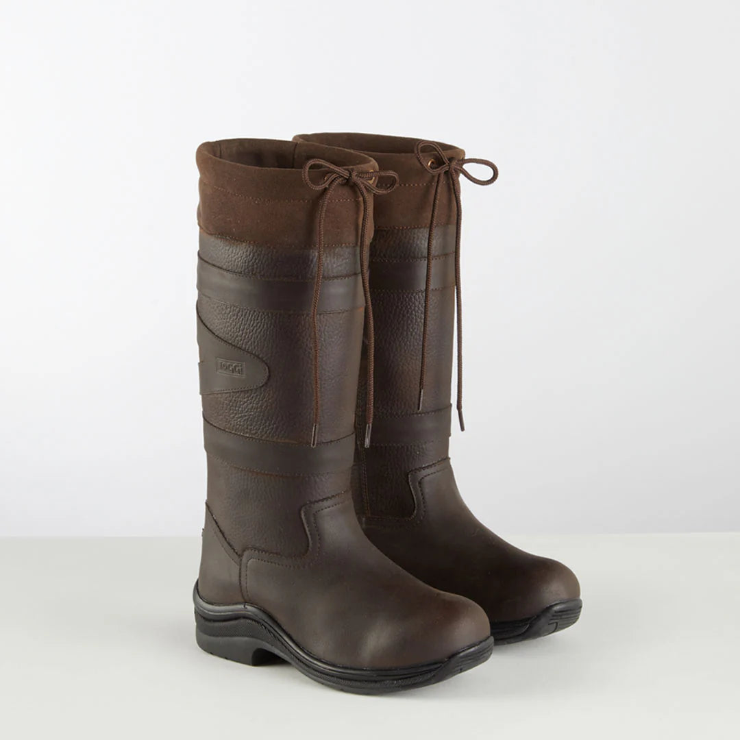 Toggi Ravine Children's Leather Country Boot #colour_bitter-chocolate