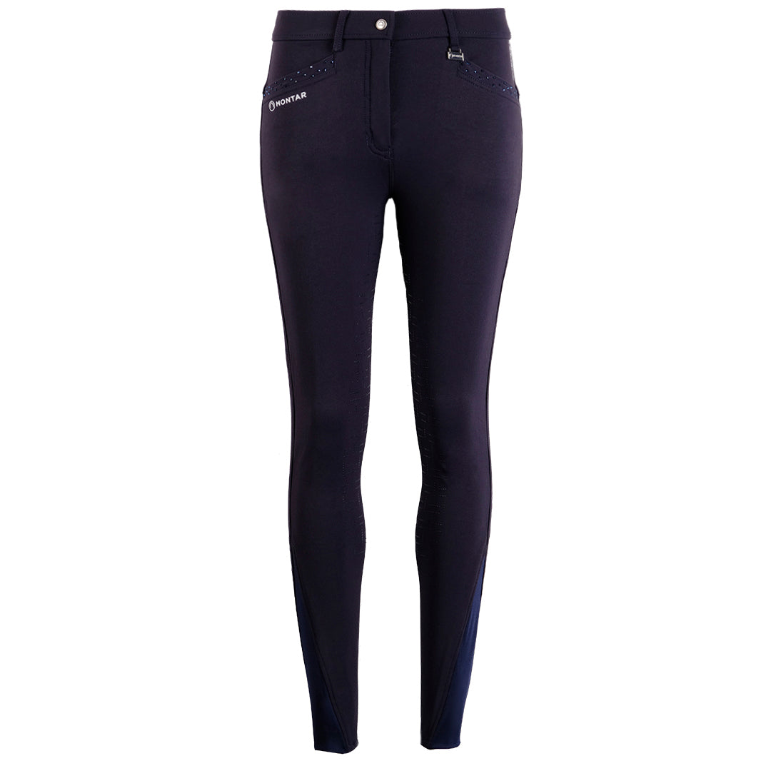 Pantalon d'équitation Montar Alva Full Grip avec détails en cristal