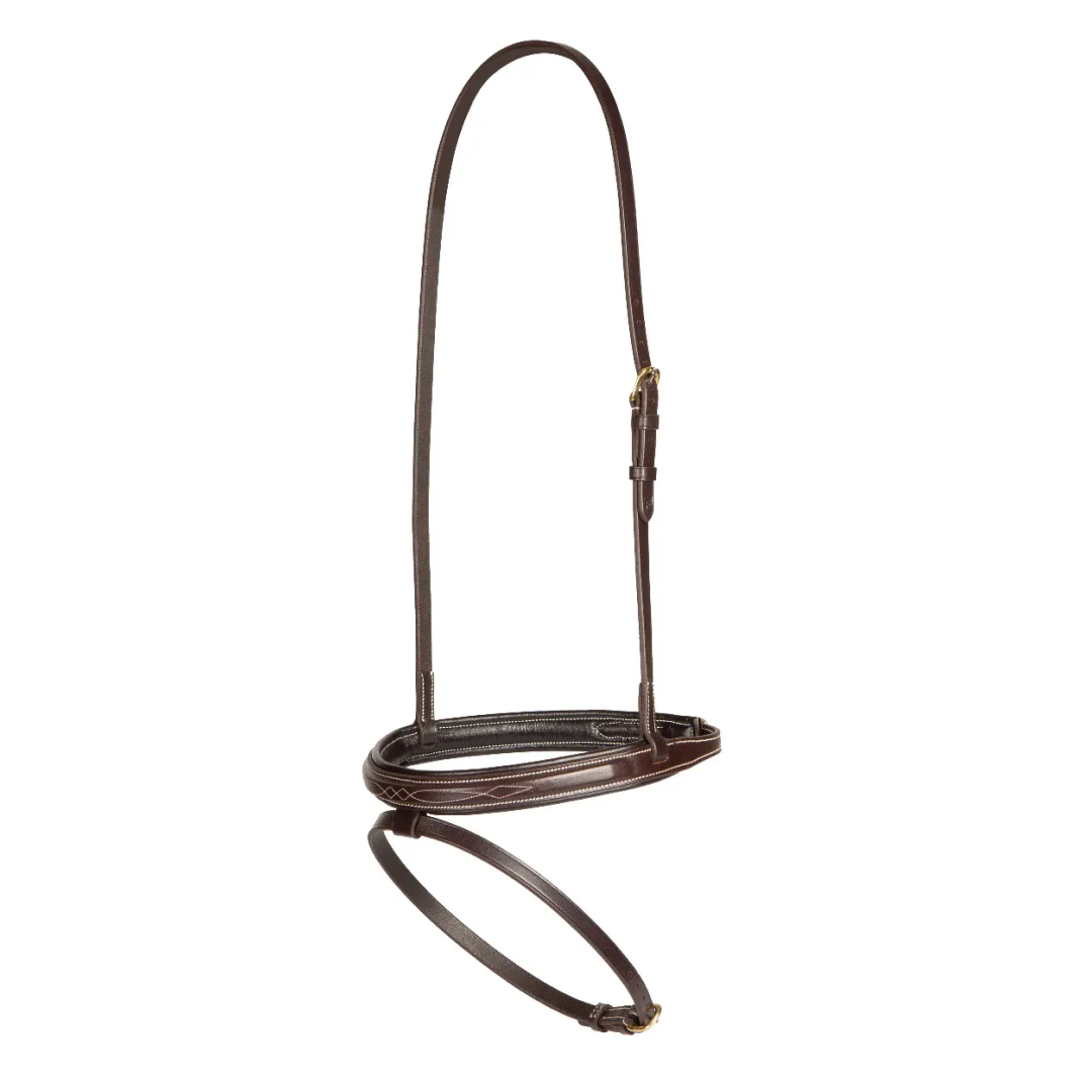 Shires Salisbury Bodenham Flash Noseband #colour_australian-nut