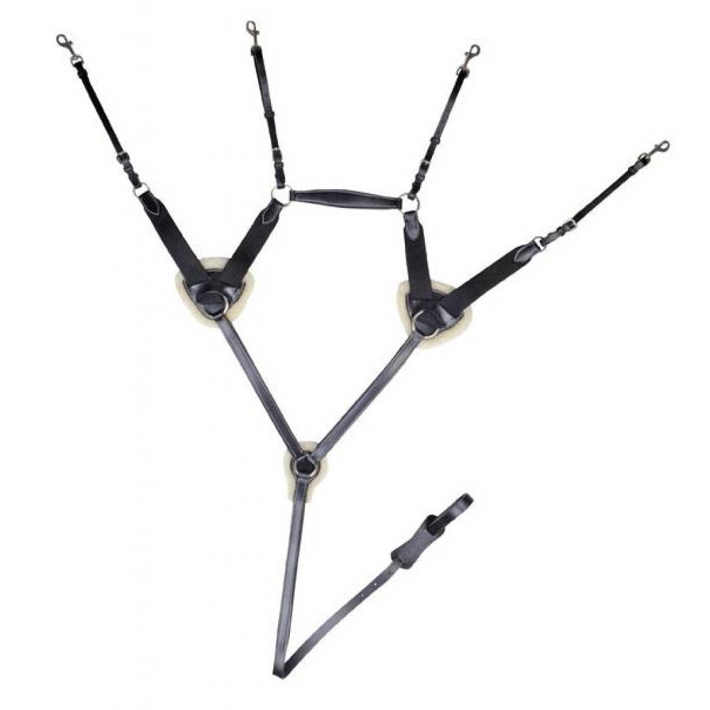 HKM Breastplate/Martingale With Lambswool 4154