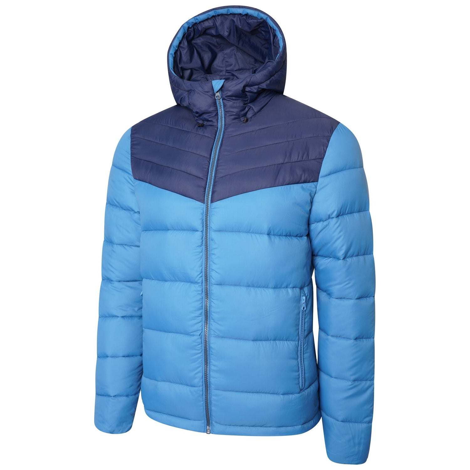 Dare2b Elite Hot Shot Hooded Baffled Jacket #colour_dark-methyl-nightfall-navy