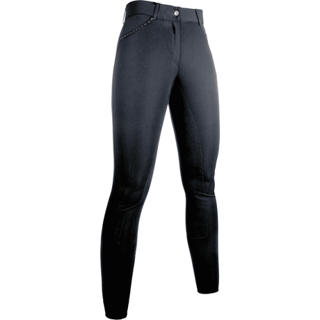 HKM Rosegold Glamour Style Alos Riding Breeches #colour_deep-blue-rosegold
