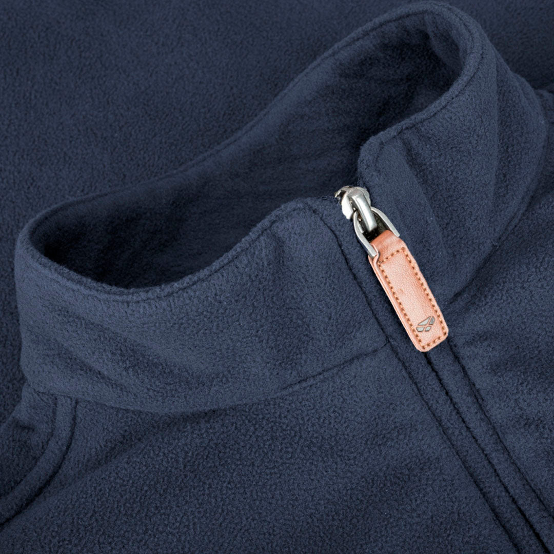 Hoggs of Fife Islander Men's Micro-Fleece Sweater #colour_navy