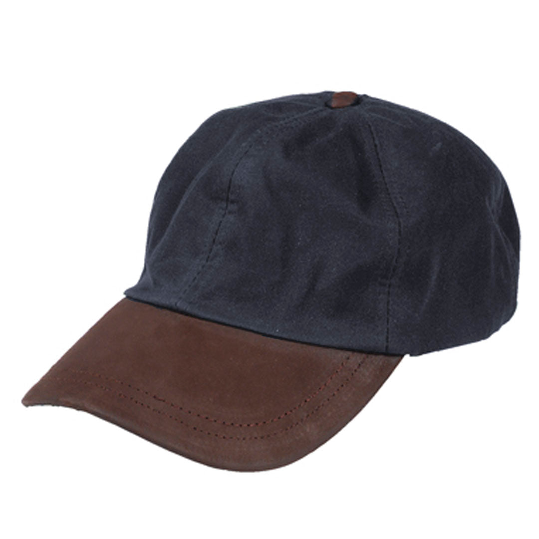 Hoggs of Fife Waxed Baseball Cap #colour_brown